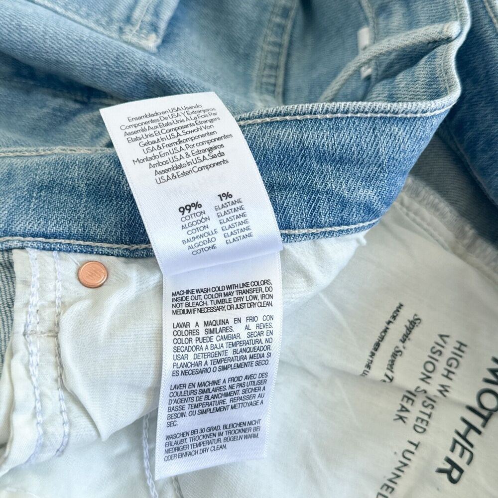 MOTHER Denim New size 28 High Waisted Tunnel Vision Jeans in Sippin' Sweet Tea - Picture 8 of 16